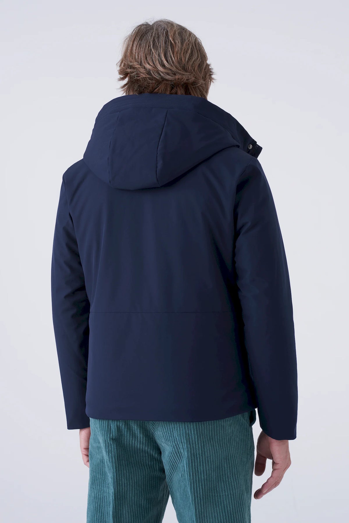 Parka corto imbottito in tessuto tecnico