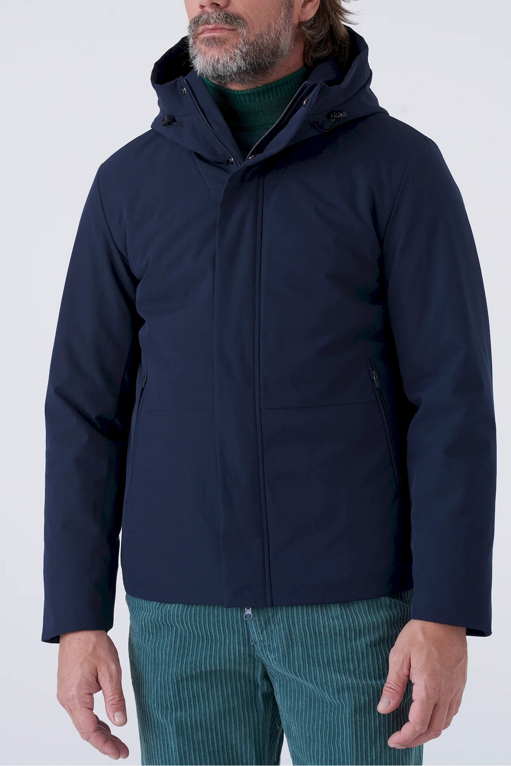 Parka corto imbottito in tessuto tecnico