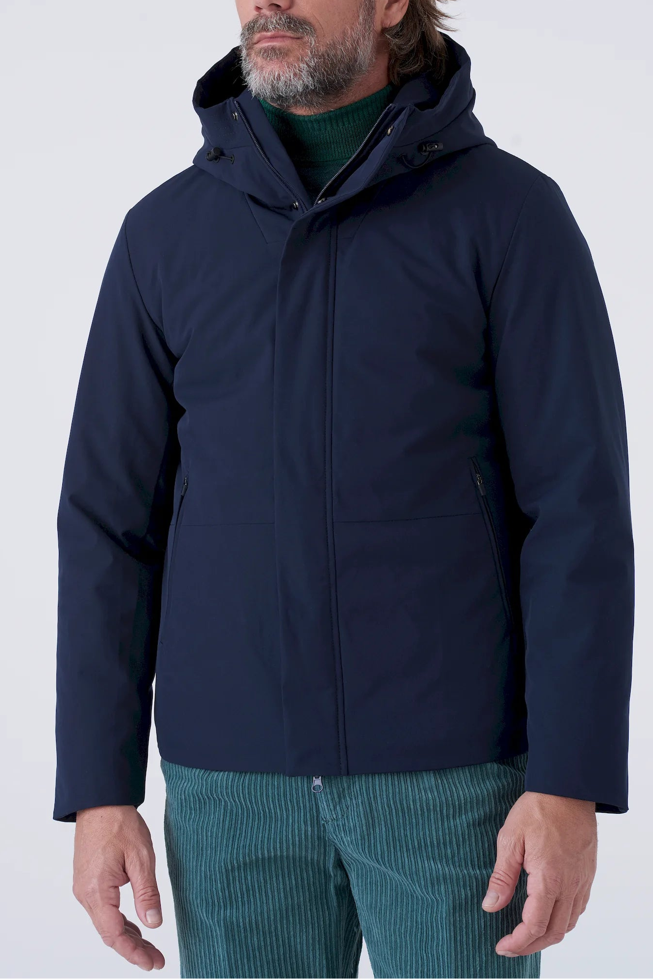 Parka corto imbottito in tessuto tecnico