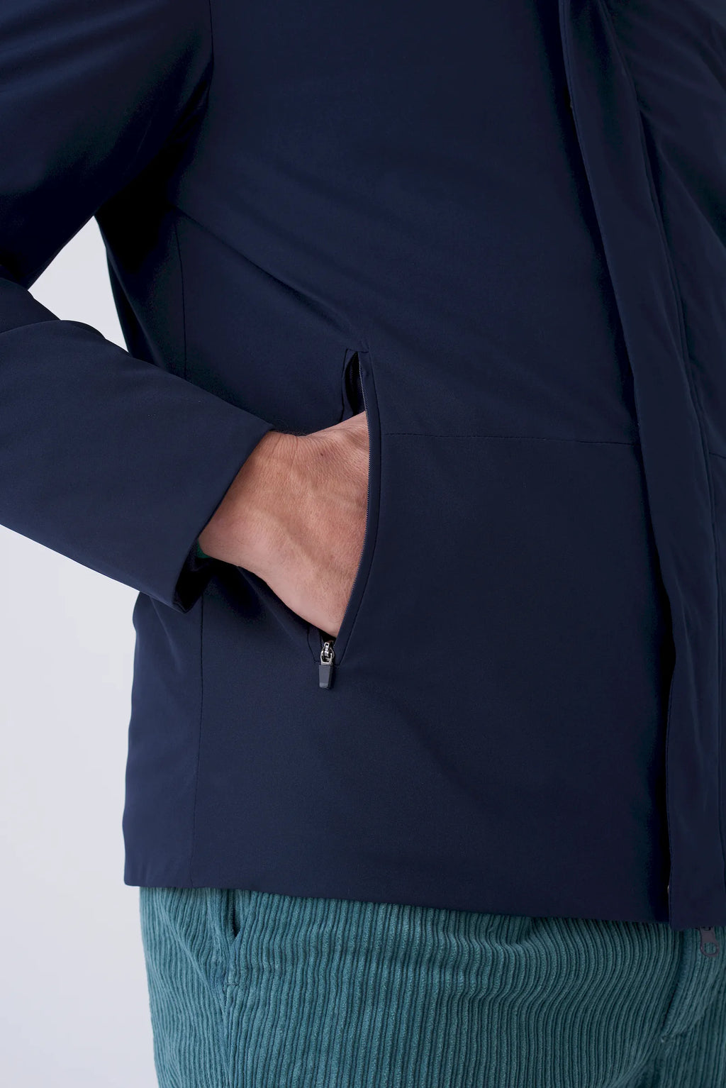 Parka corto imbottito in tessuto tecnico