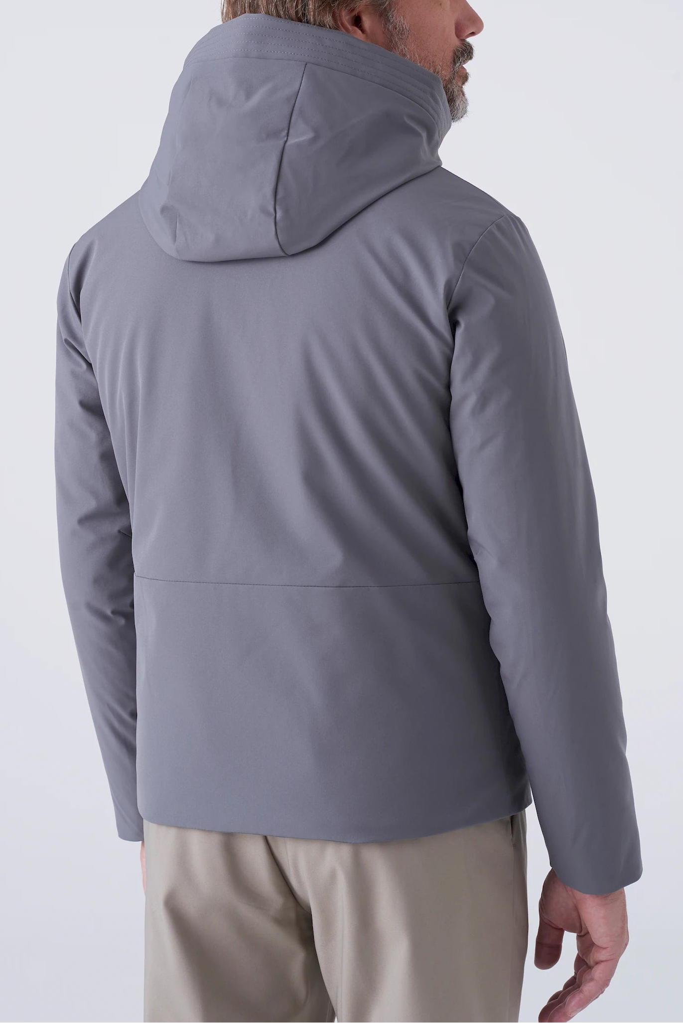 Parka corto imbottito in tessuto tecnico