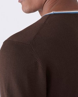 Maglia Girocollo  con Trama Intarsiata