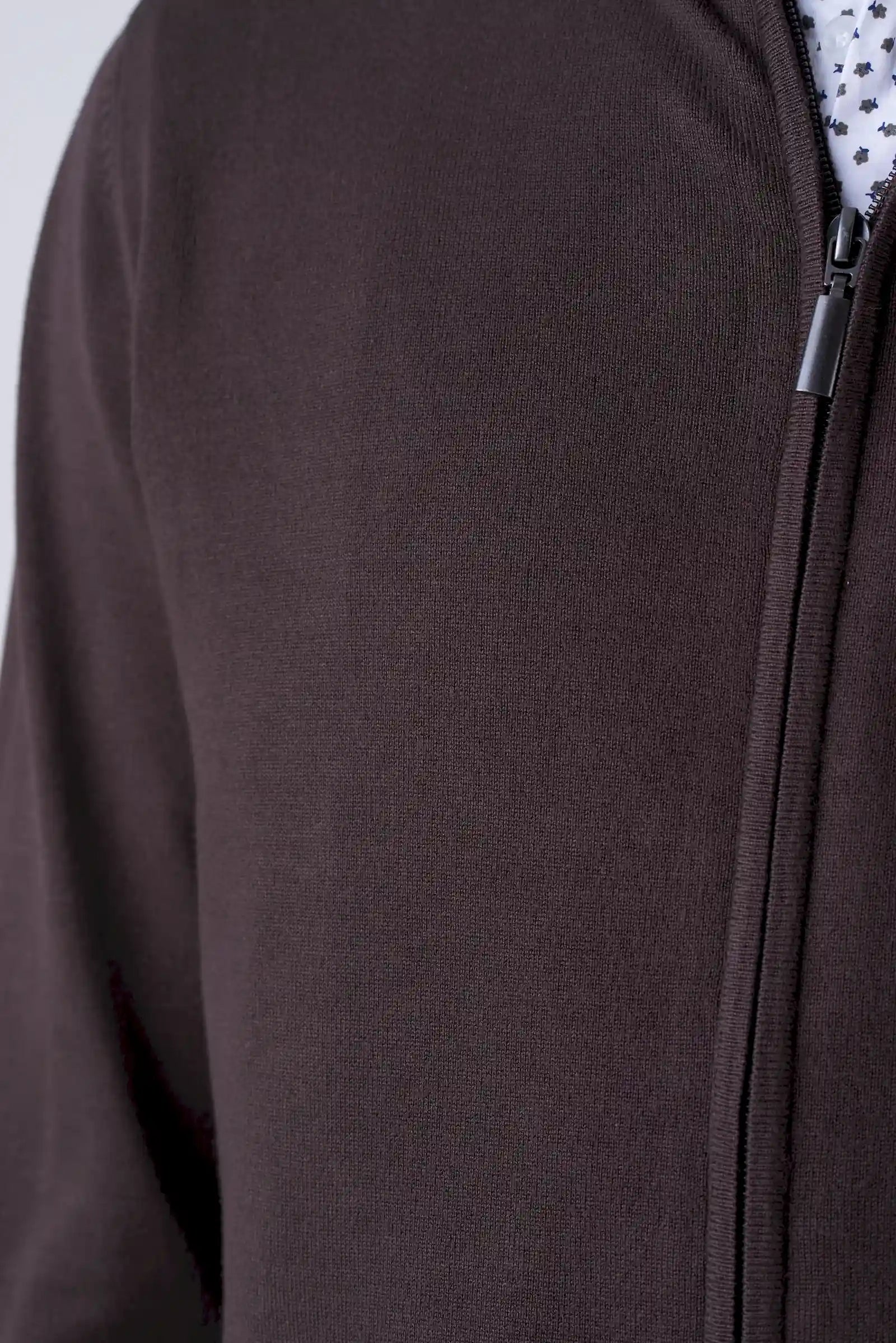 Cardigan  Invernale con Full Zip Doppio Cursore