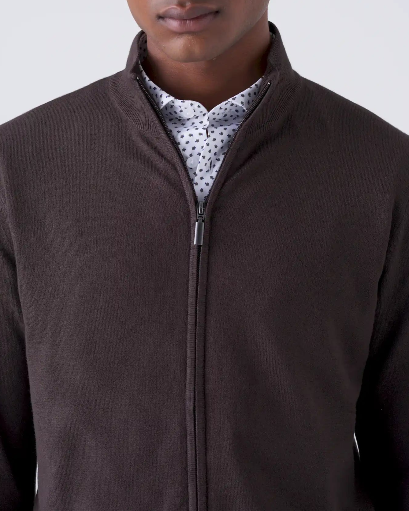 Cardigan  Invernale con Full Zip Doppio Cursore