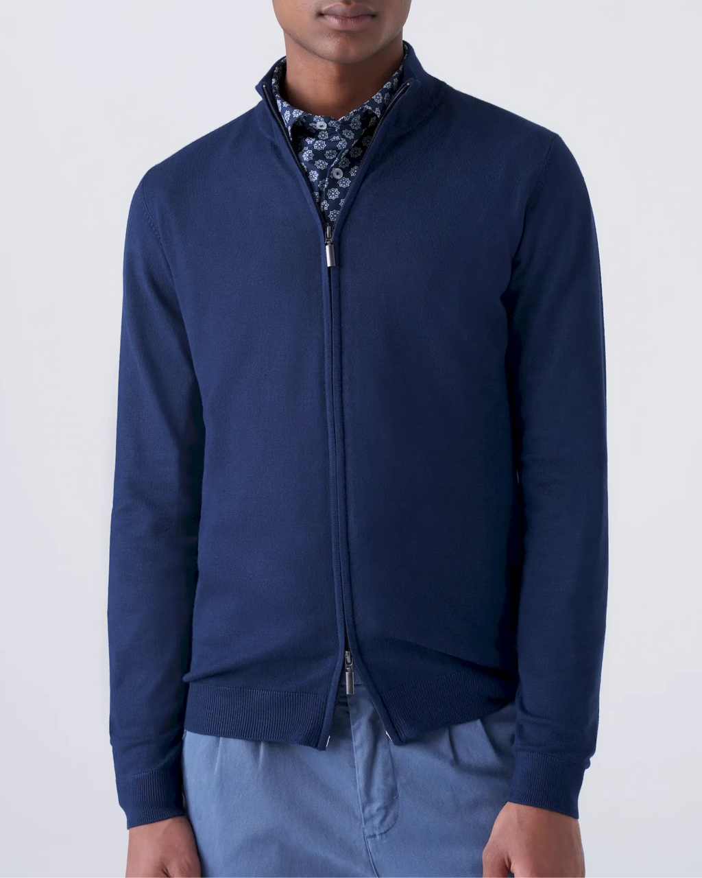 Cardigan  Invernale con Full Zip Doppio Cursore