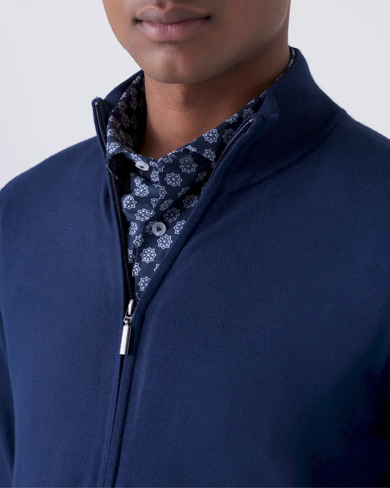 Cardigan  Invernale con Full Zip Doppio Cursore
