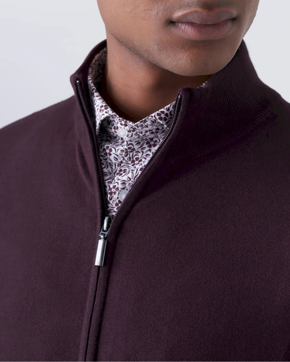 Cardigan  Invernale con Full Zip Doppio Cursore