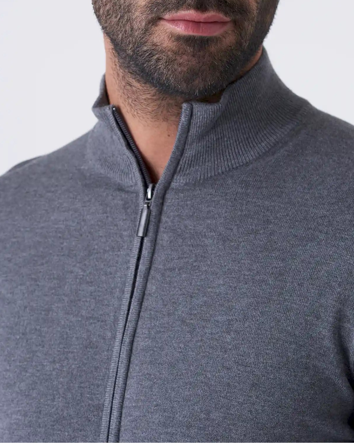 Cardigan  Invernale con Full Zip Doppio Cursore