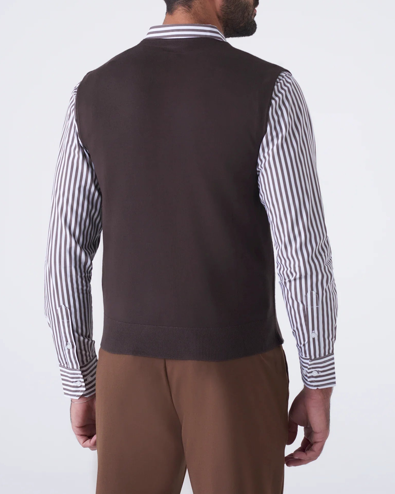 Gilet  in Tinta Unita con Scollo a V