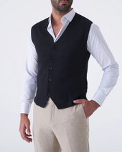 Gilet  in Tinta Unita con Scollo a V