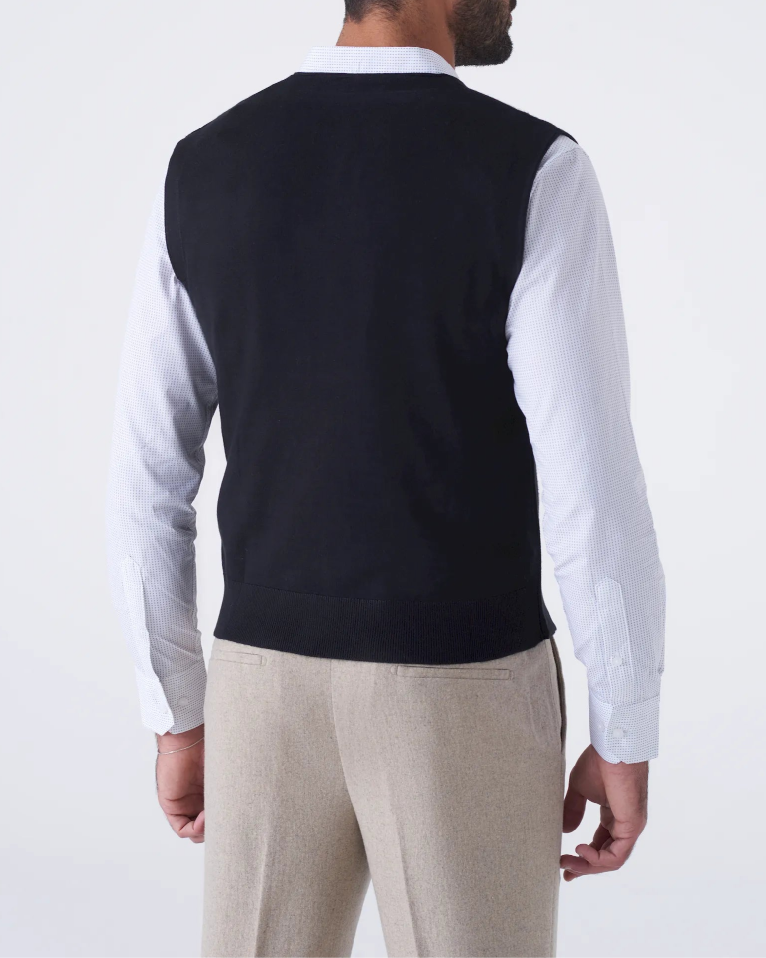 Gilet  in Tinta Unita con Scollo a V