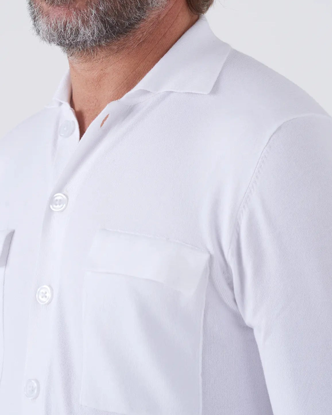 Overshirt con Tasche e Colletto a Camicia