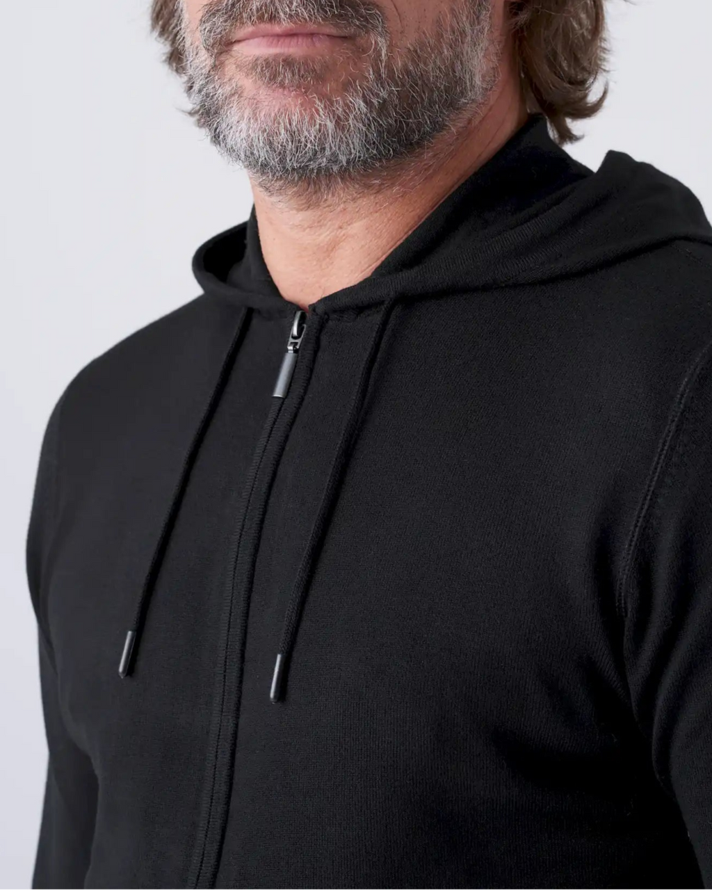 Maglia con Cappuccio e Zip Doppio Cursore