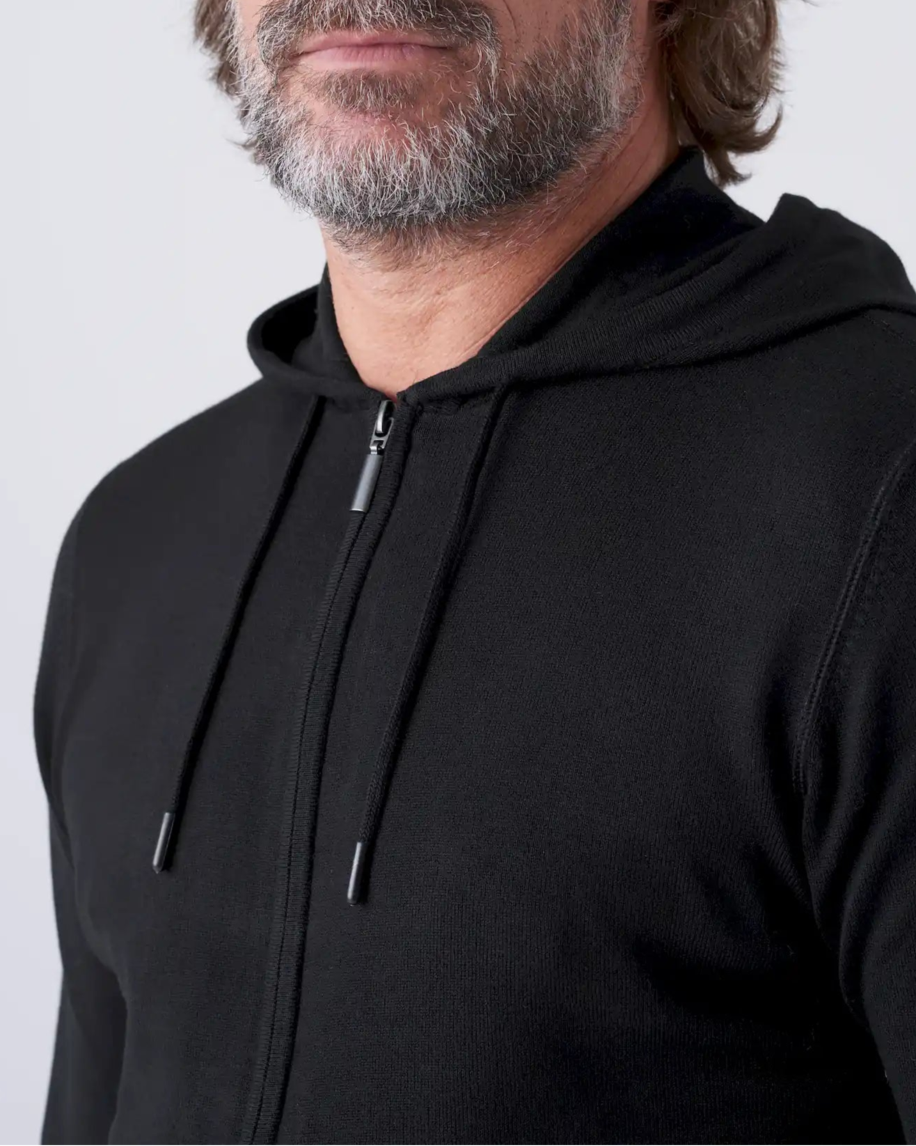 Maglia con Cappuccio e Zip Doppio Cursore