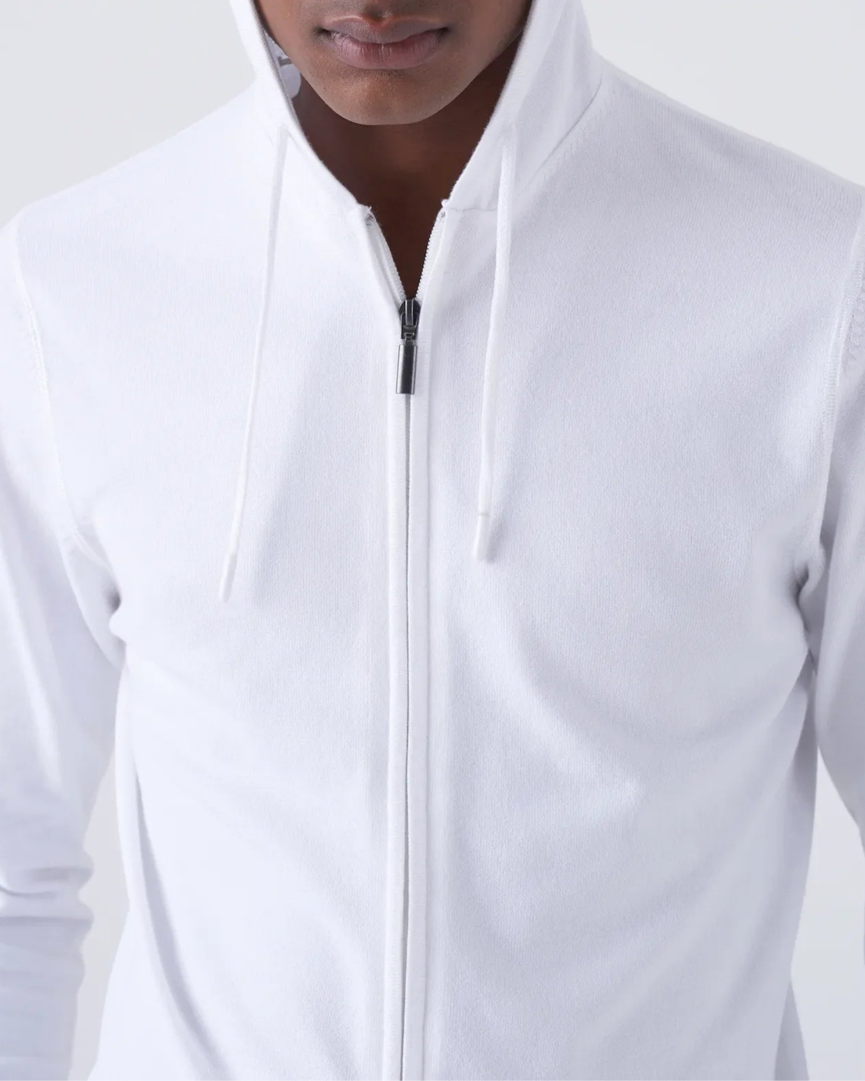Maglia con Cappuccio e Zip Doppio Cursore