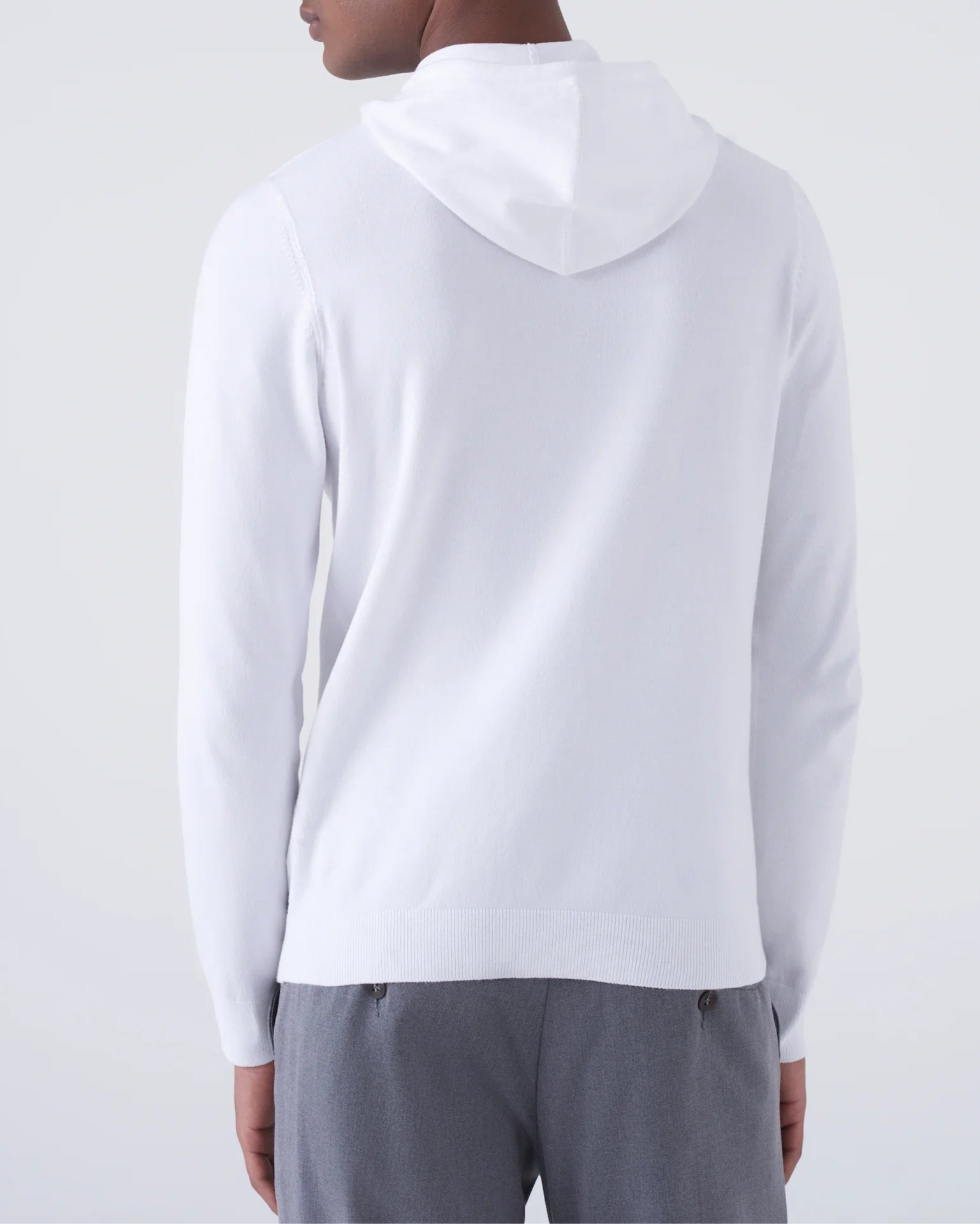 Maglia con Cappuccio e Zip Doppio Cursore