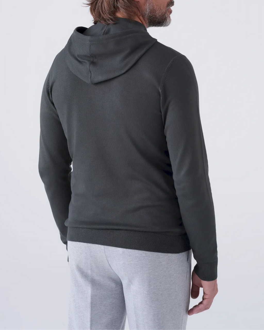 Maglia con Cappuccio e Zip Doppio Cursore