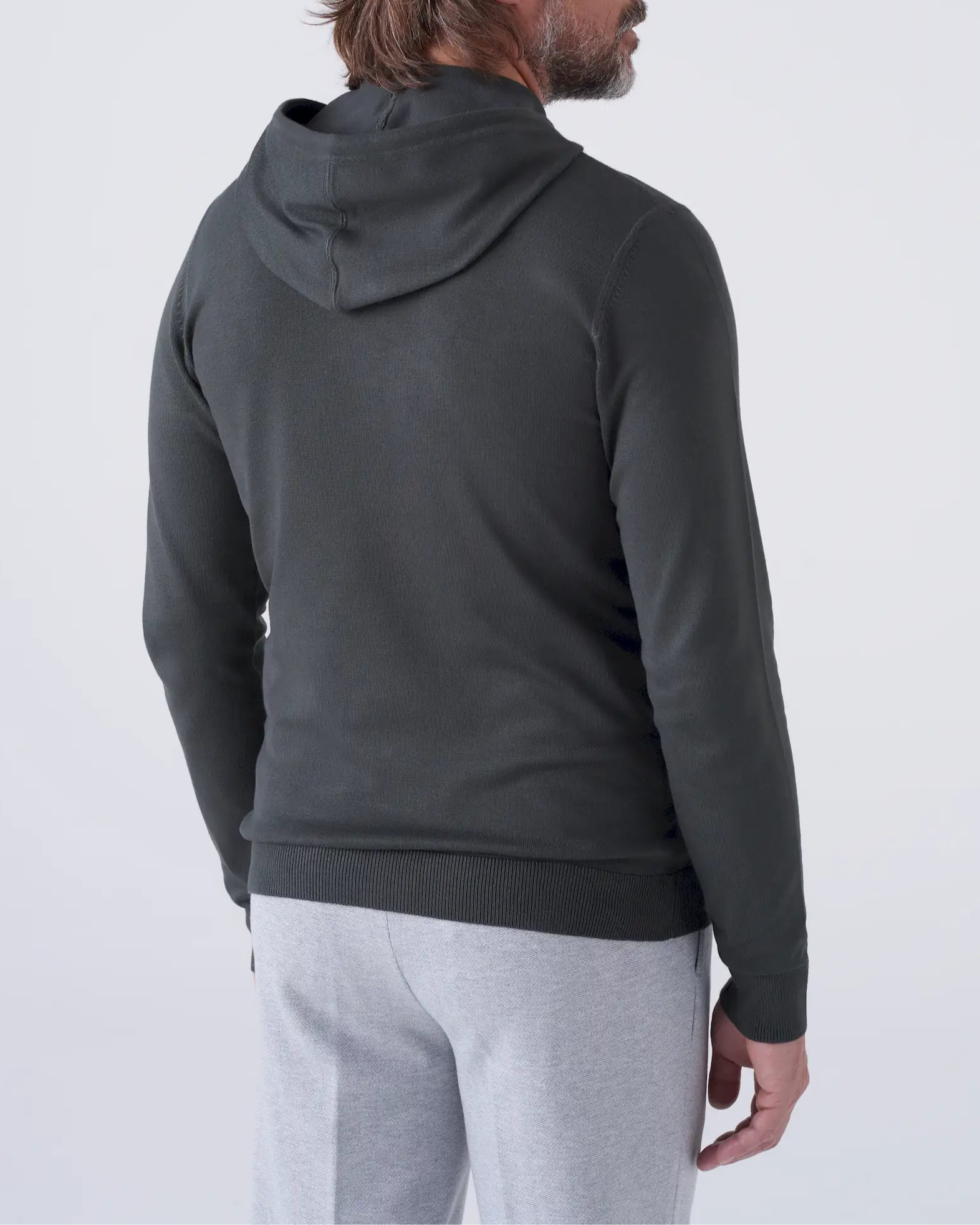 Maglia con Cappuccio e Zip Doppio Cursore