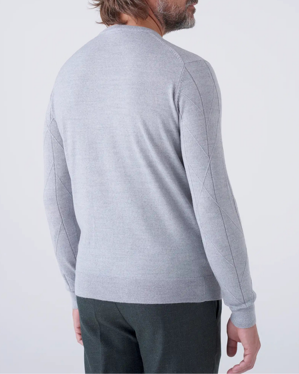 Girocollo Elegante con Trama Intarsiata