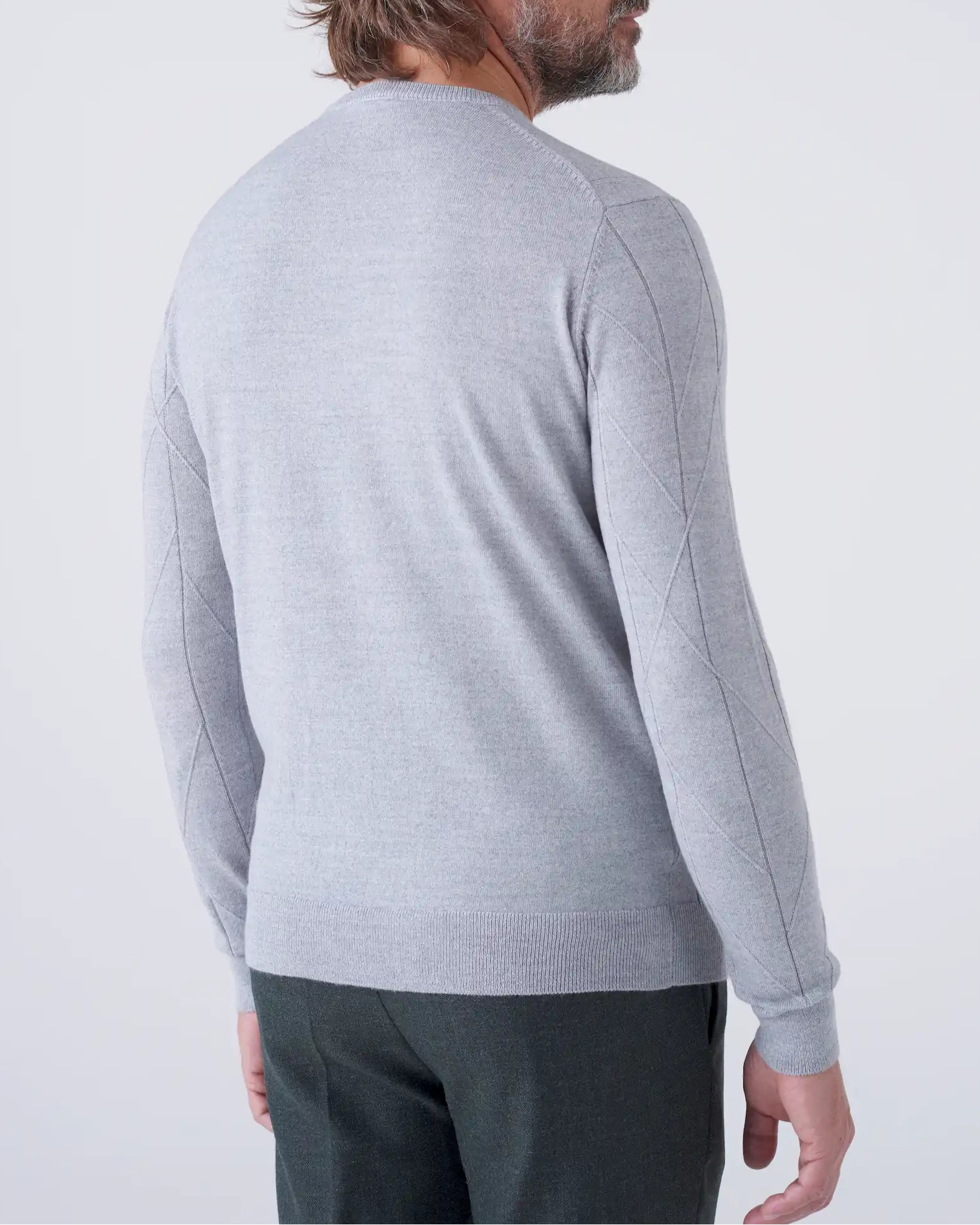 Girocollo Elegante con Trama Intarsiata