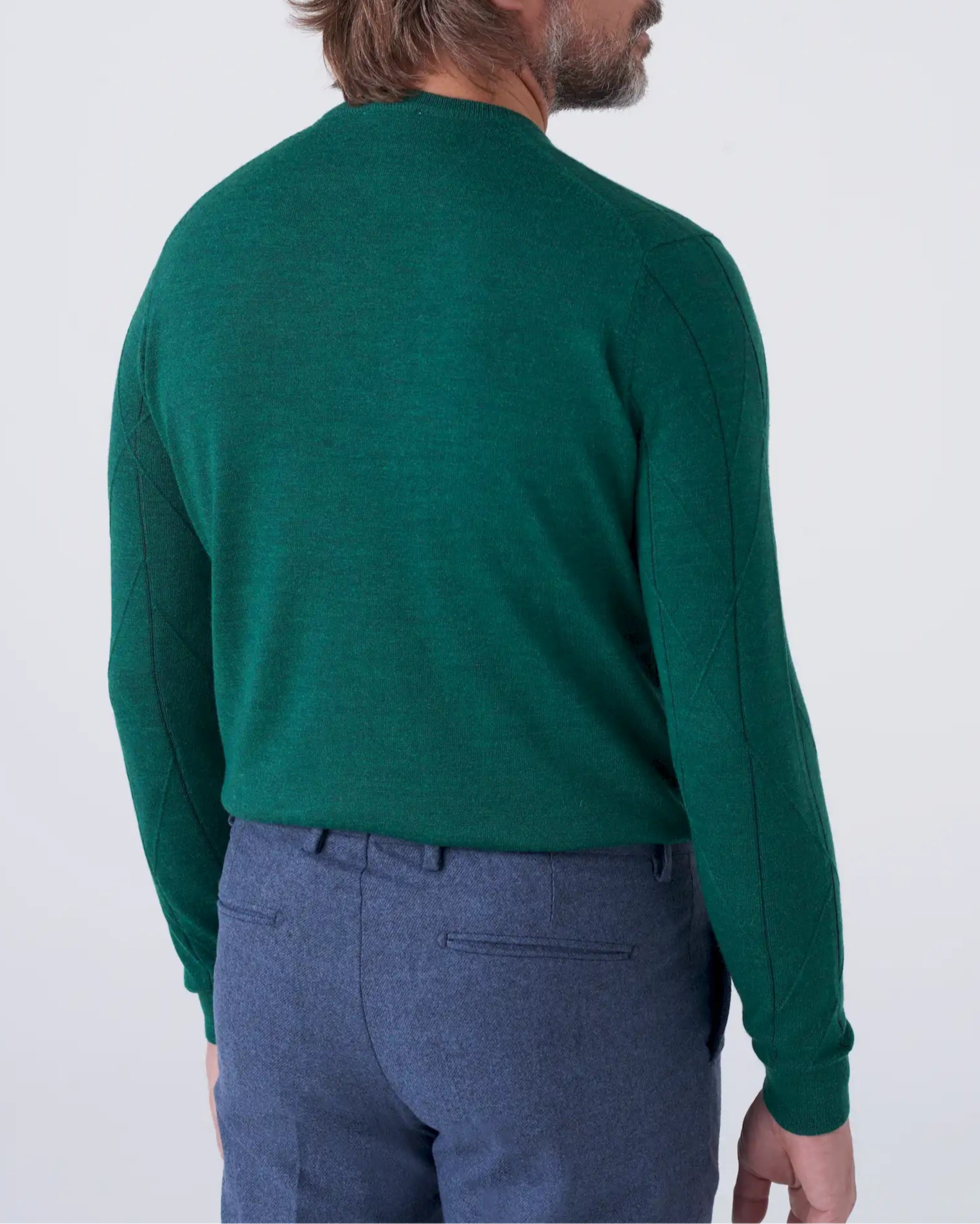 Girocollo Elegante con Trama Intarsiata