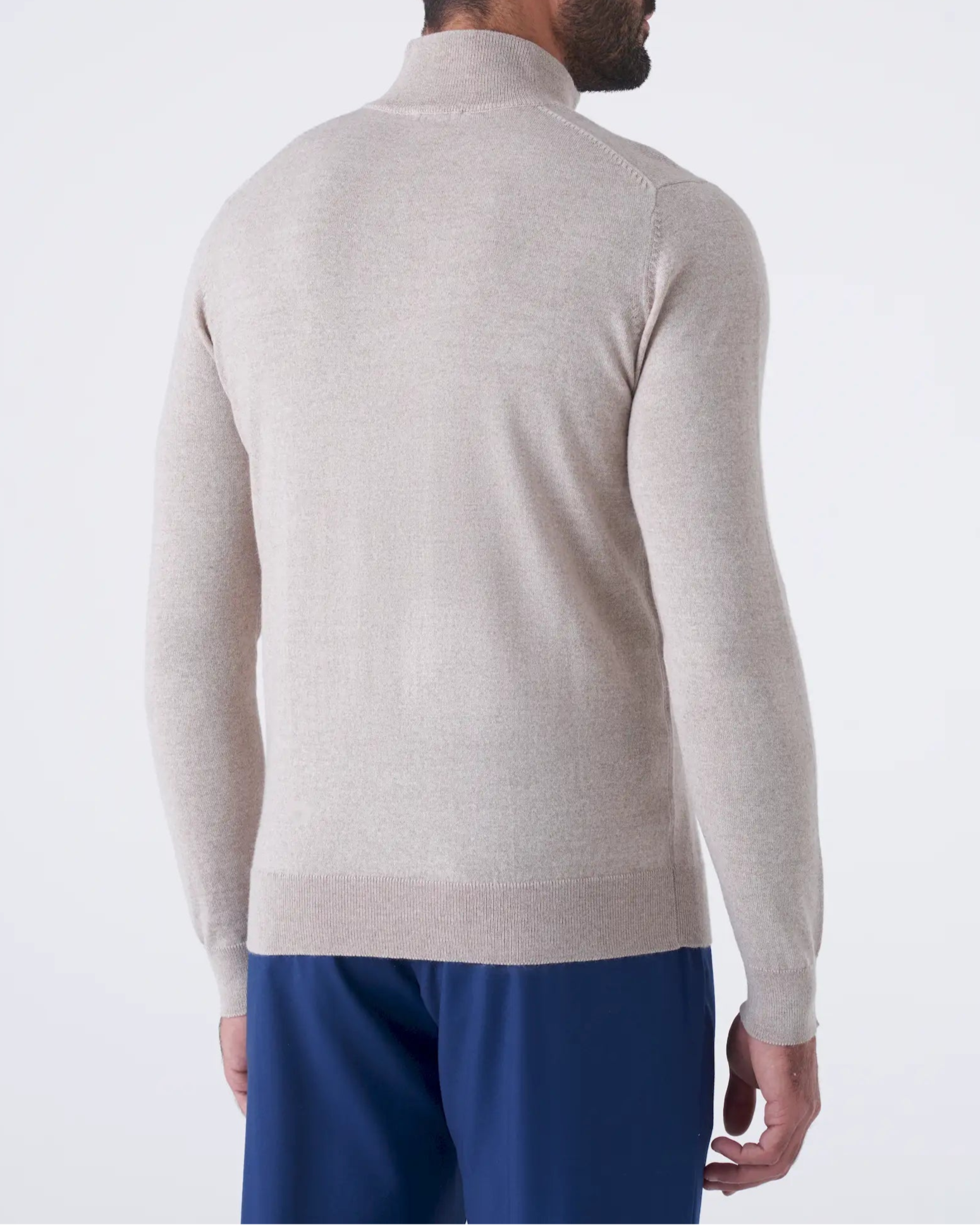 Maglia Mezza Zip  in Lana Merinos Elegante e Calda