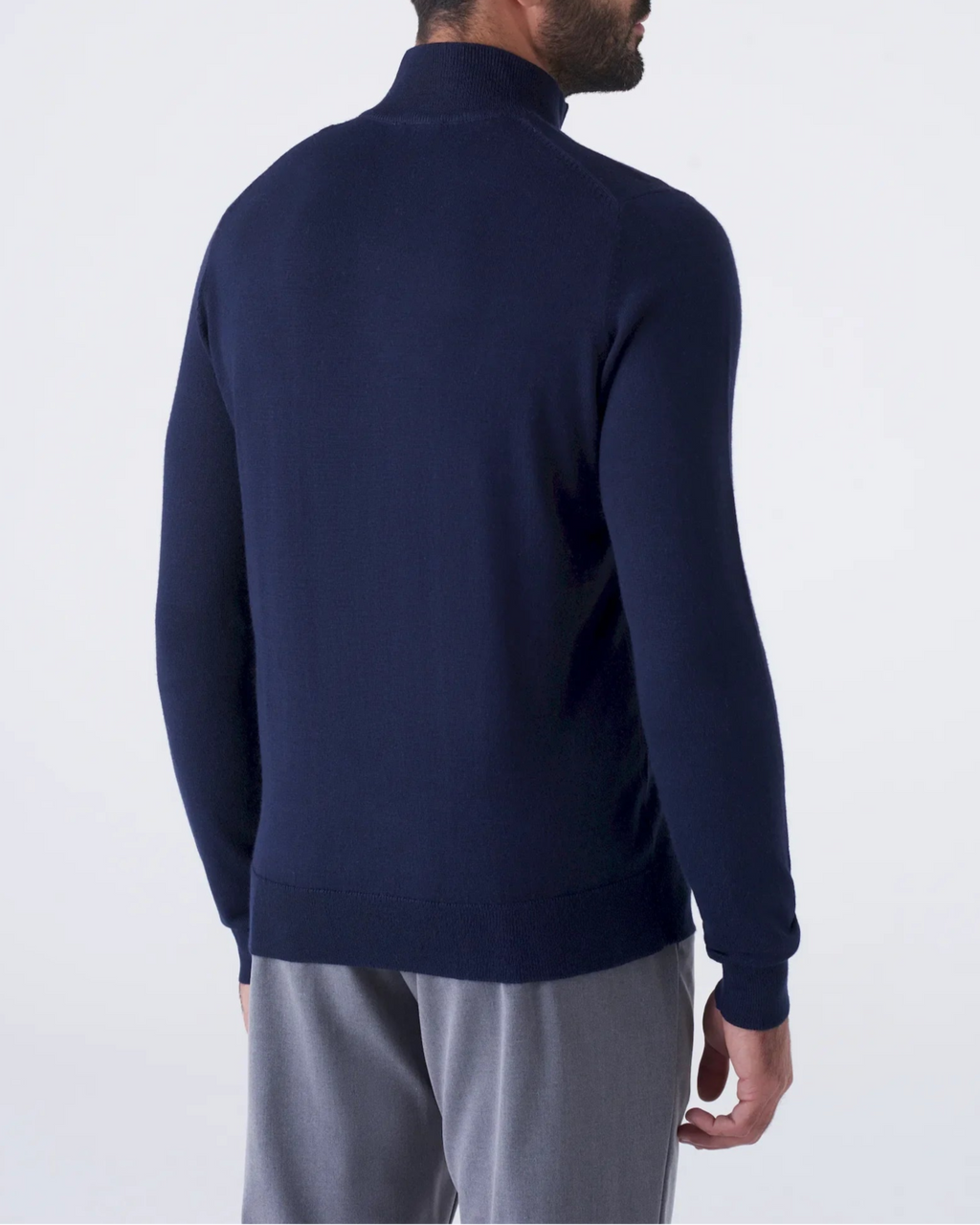 Maglia Mezza Zip  in Lana Merinos Elegante e Calda