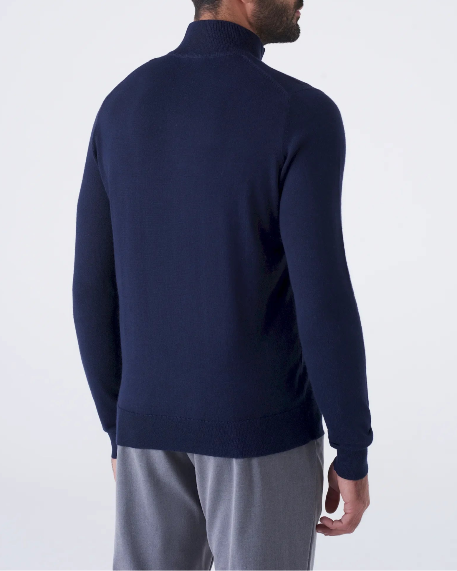 Maglia Mezza Zip  in Lana Merinos Elegante e Calda
