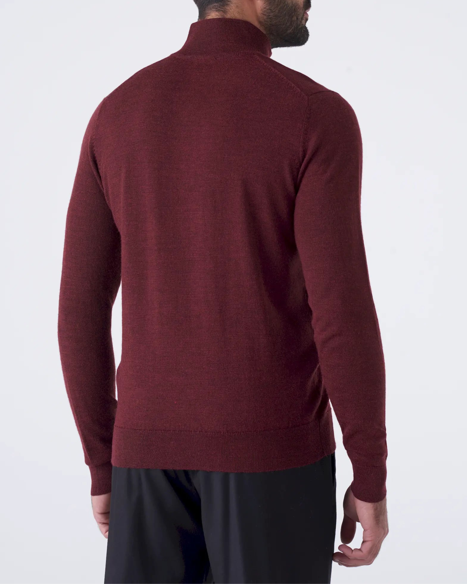 Maglia Mezza Zip  in Lana Merinos Elegante e Calda