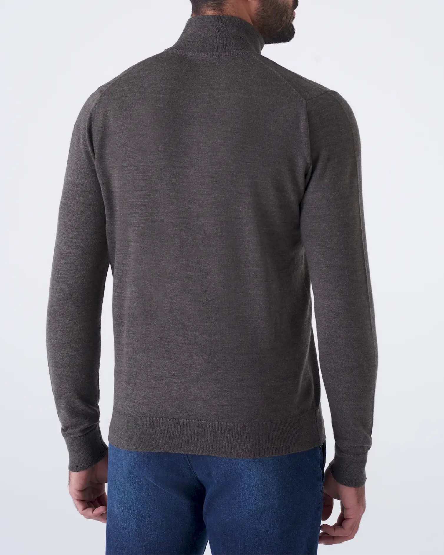 Maglia Mezza Zip  in Lana Merinos Elegante e Calda