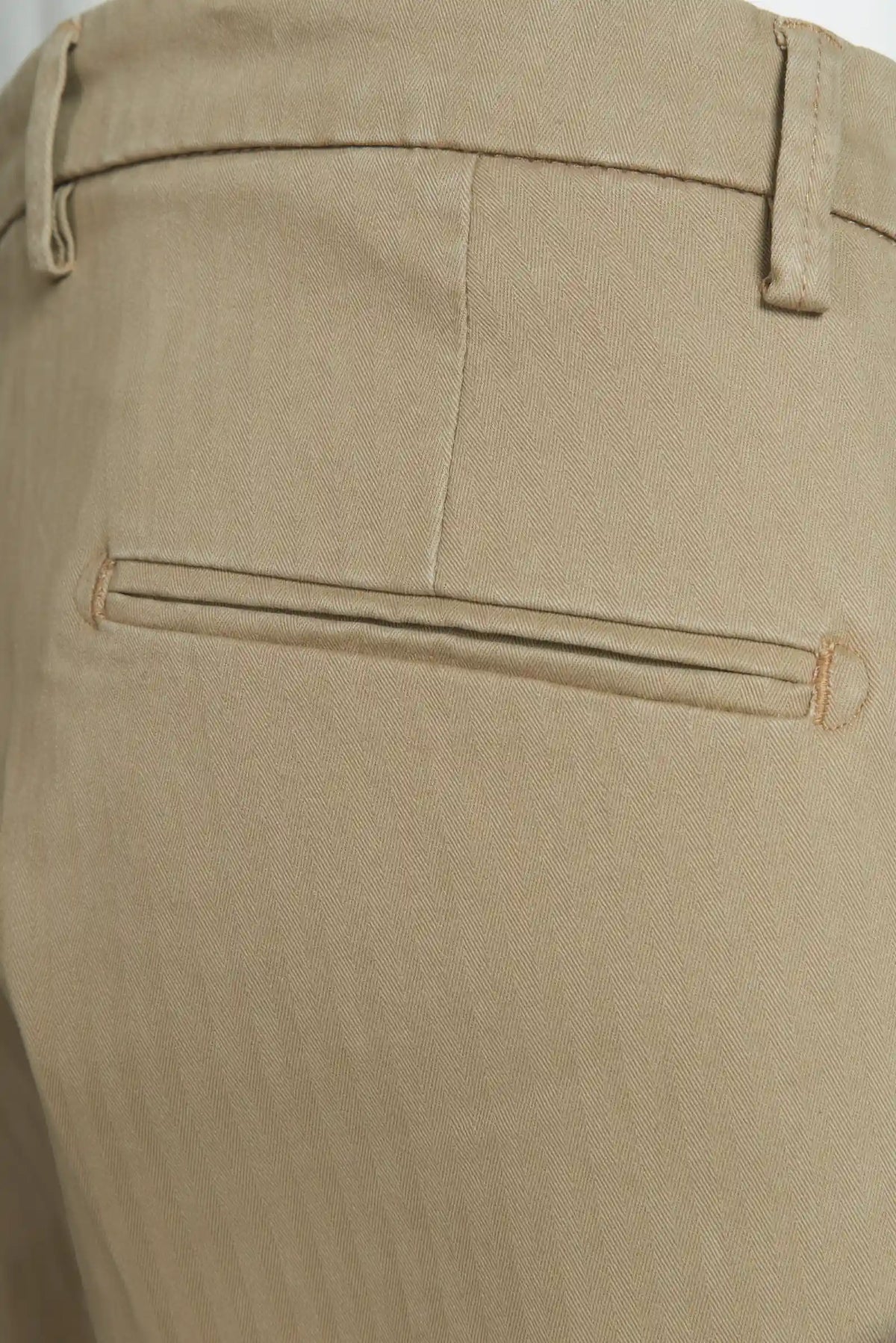 Pantaloni chino con trama spigata Colore: Blu