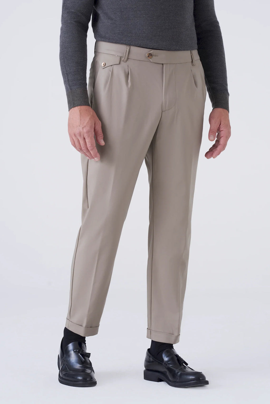Pantaloni Eleganti  con Doppia Pinces