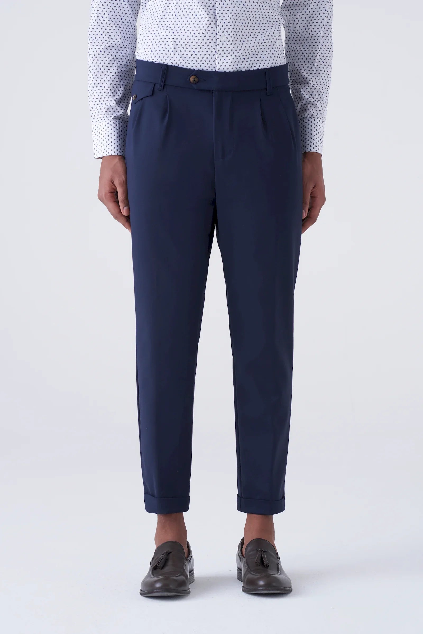 Pantaloni Eleganti  con Doppia Pinces