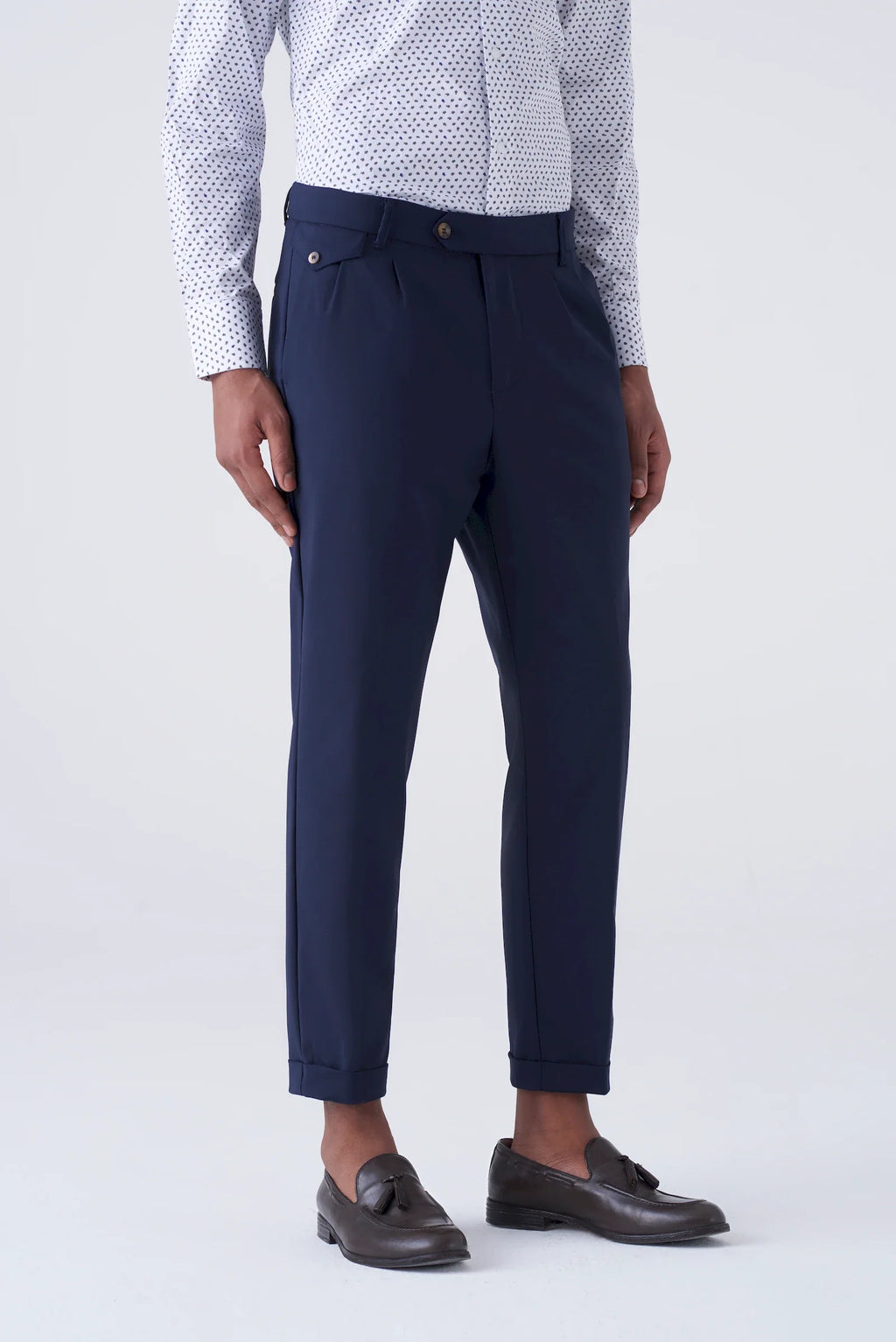 Pantaloni Eleganti  con Doppia Pinces