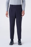 Pantaloni high waist con doppia pinces
