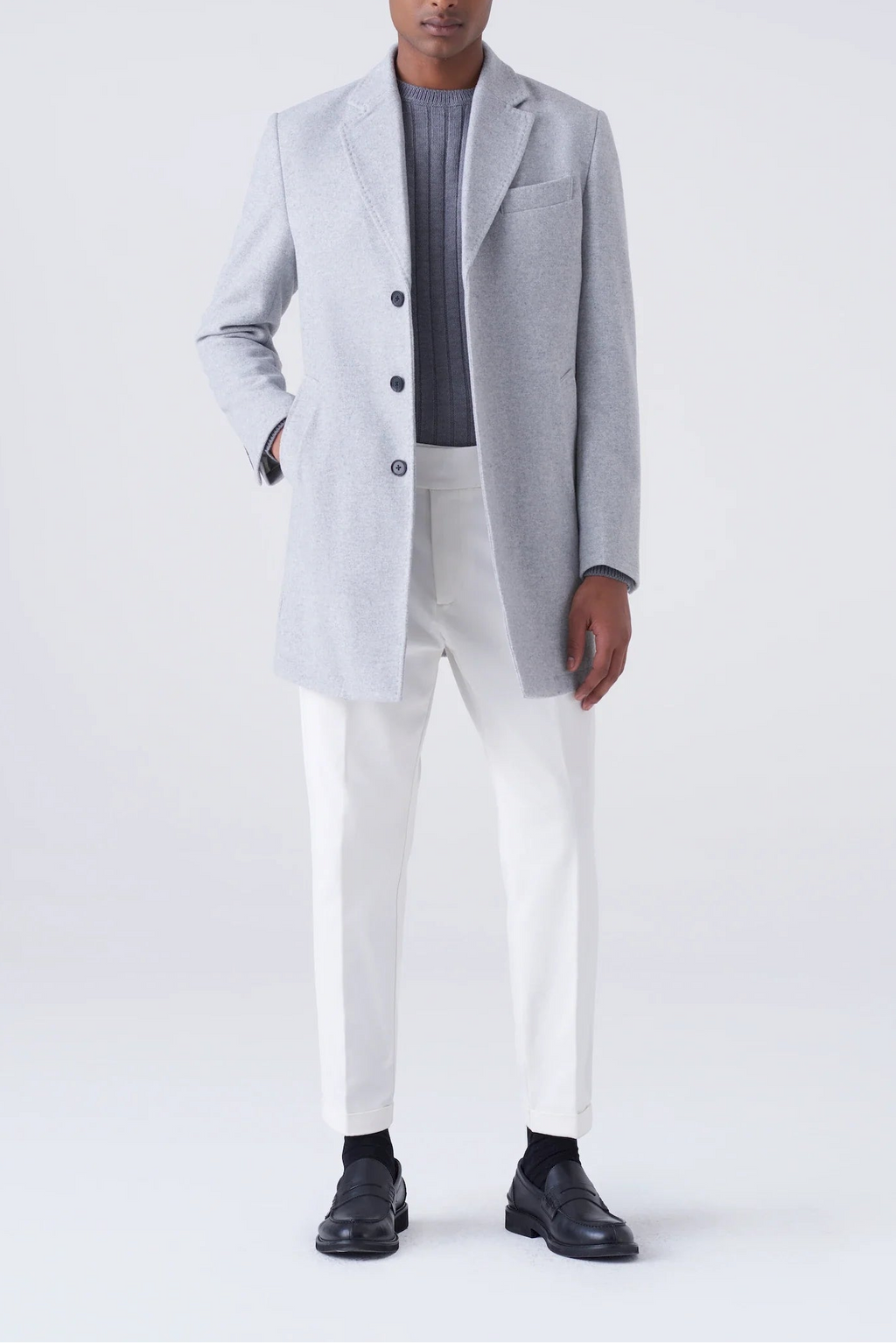 Cappotto classic in misto lana