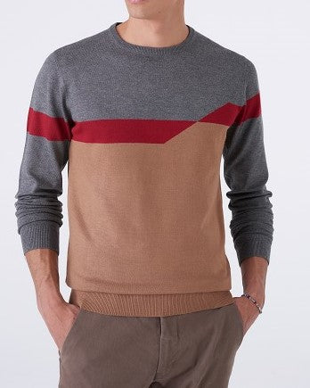 Maglia Girocollo Fantasia Geometrica