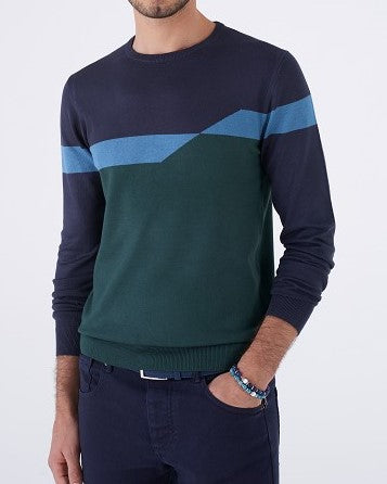 Maglia Girocollo Fantasia Geometrica