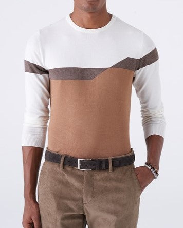 Maglia Girocollo Fantasia Geometrica