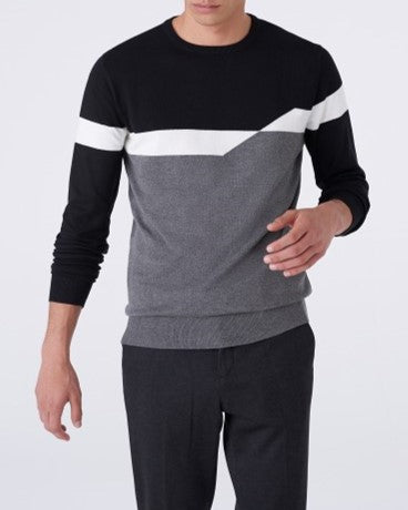 Maglia Girocollo Fantasia Geometrica