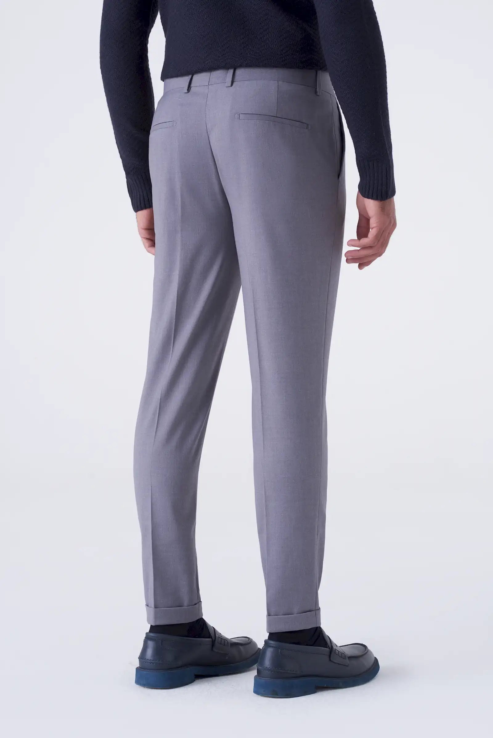 Pantaloni classici tinta unita