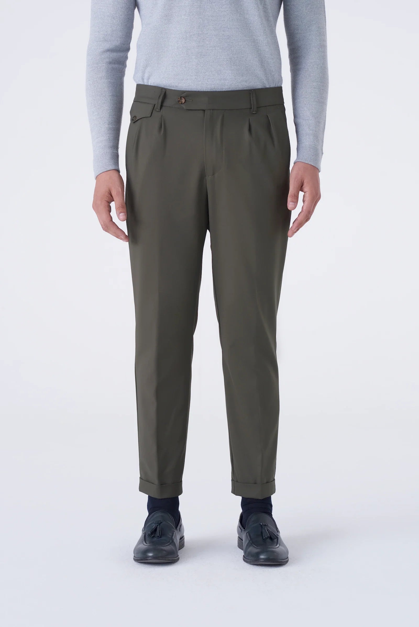 Pantaloni Eleganti  con Doppia Pinces