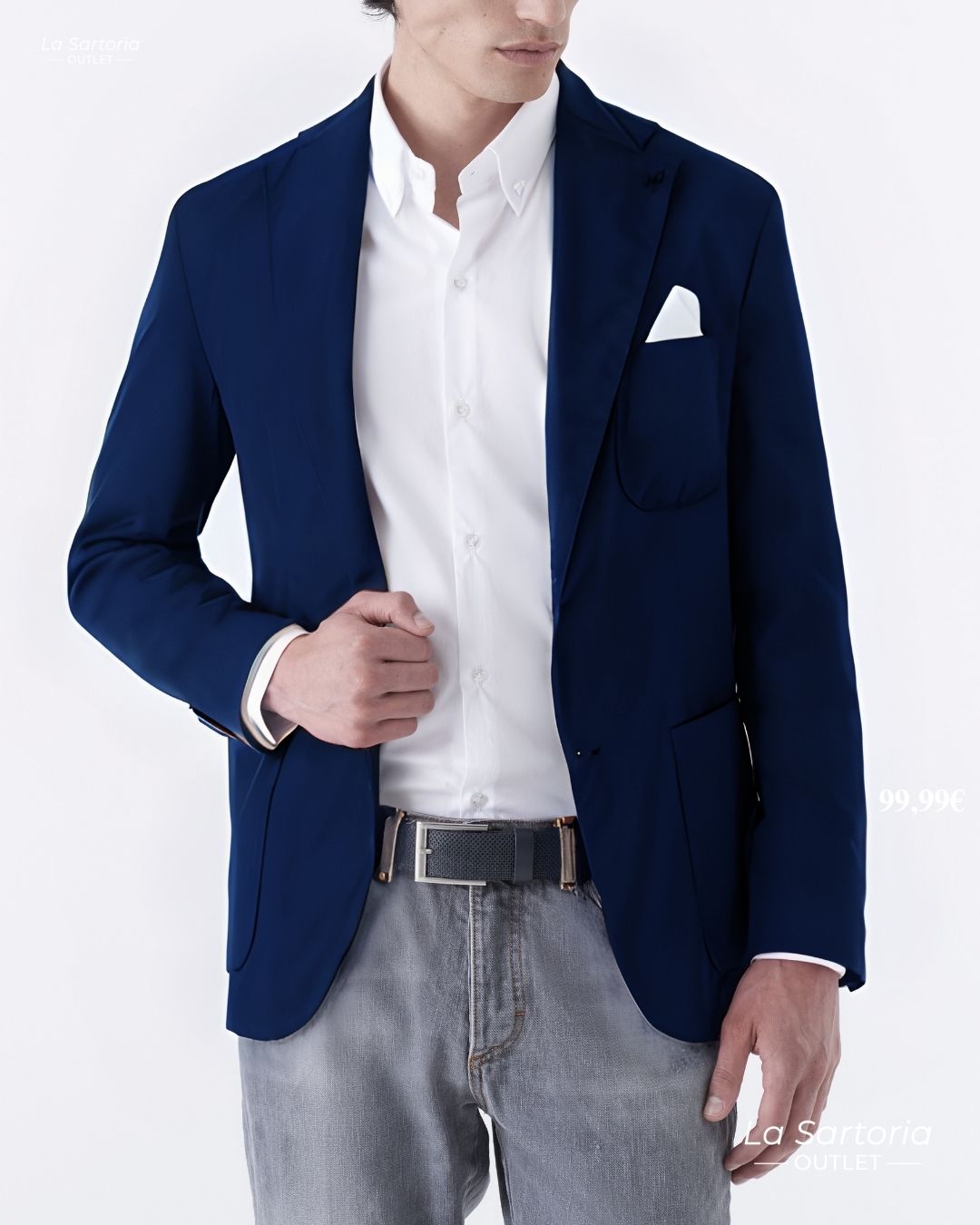 Giacca non stiro tessuto tecnico