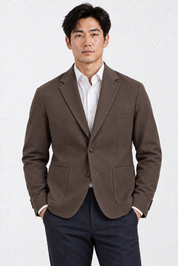 Giacca  Monopetto in Viscosa Stretch Made in Italy