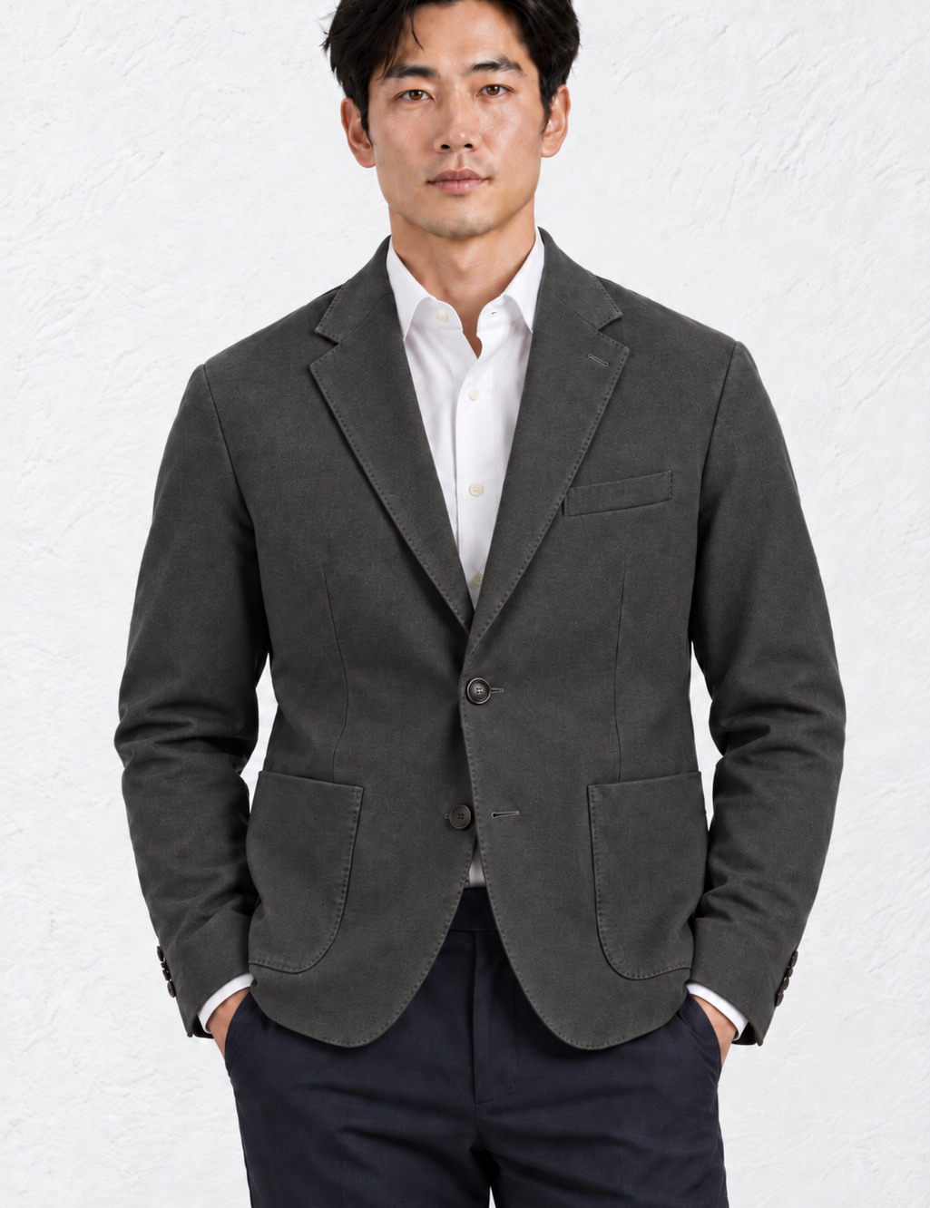 Giacca  Monopetto in Viscosa Stretch Made in Italy