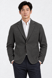 Giacca  Monopetto in Viscosa Stretch Made in Italy