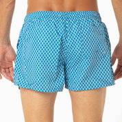 Costume Boxer Azzurro a Rombi