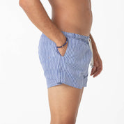 Costume Boxer Fantasia Righe Blu