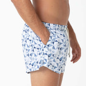 Costume Boxer Fantasia Geometrica Blu