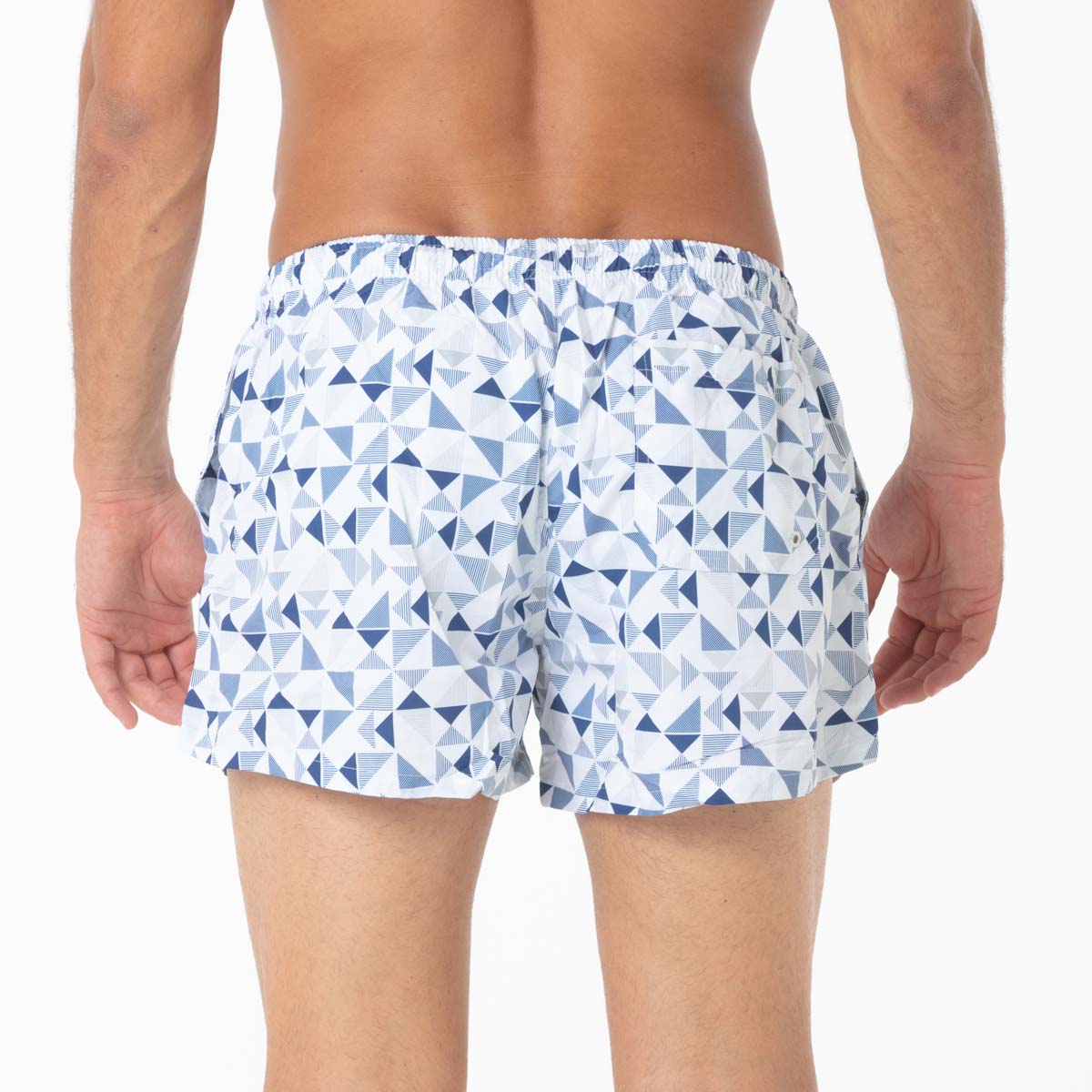 Costume Boxer Fantasia Geometrica Blu